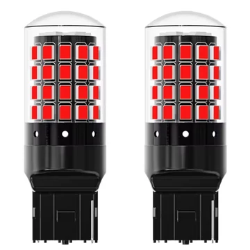 kkrauto.hu -  W21W 7440 T20 PIROS LED feklampa izzo ego Canbus 12V 2db-os keszlet