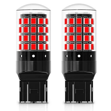 kkrauto.hu -  W21/5W 7443 T20 PIROS LED feklampa izzo ego Canbus 12V 2db-os keszlet