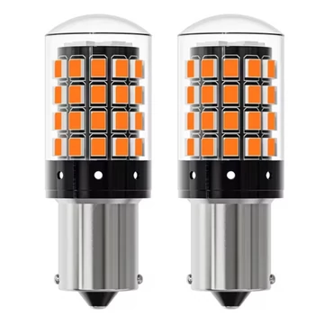 kkrauto.hu - P21W BA15S borostyán sarga - narancssarga izzo ego Canbus 12V 2db-os keszlet