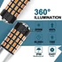 Kép 2/5 - H21W BAY9S LED index - irányjelző izzó égő borostyán sárga - narancssárga
