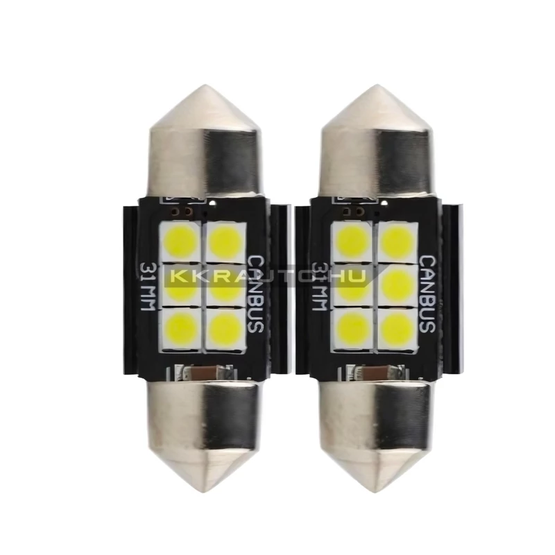 kkrauto.hu - Szofita 31mm LED izzo ego Jegfeher - Hideg feher 6000K Canbus C3W C5W C10W