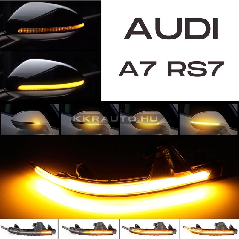 kkrauto.hu - Audi A7 C7 4G 4G8 S7 RS7 dinamikus LED - LEDES Tukor Index futofenyes tukorindex  4G8949101 4G8949102 4G8949101A 4G8949102