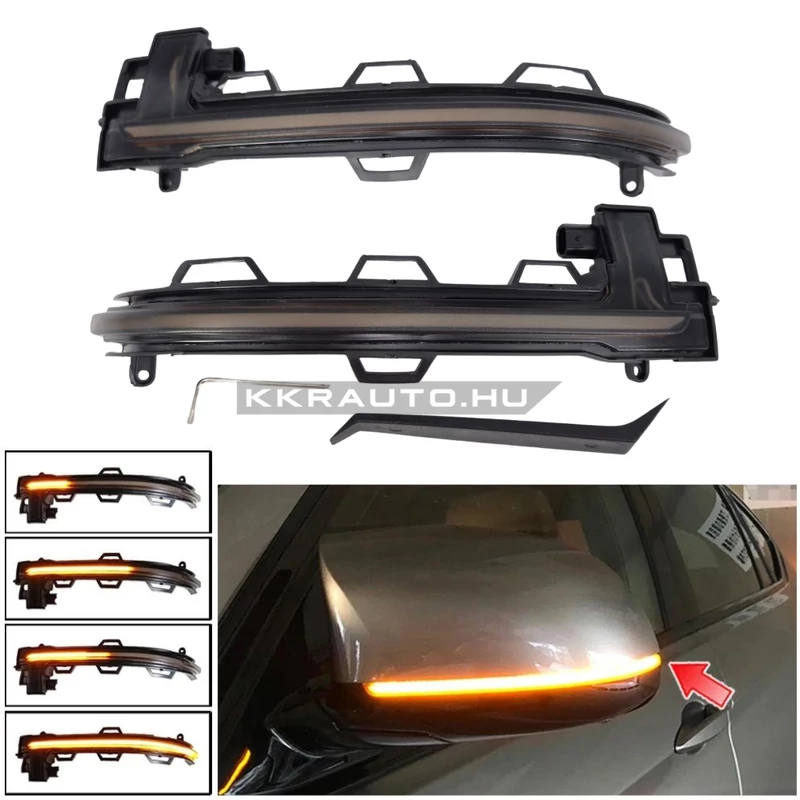 kkrauto.hu -BMW X3 F25 X4 F26 X5 F15 X6 F16 dinamikus LED - LEDES Tukor Index futofenyes tukorindex 63137291217 63137291218