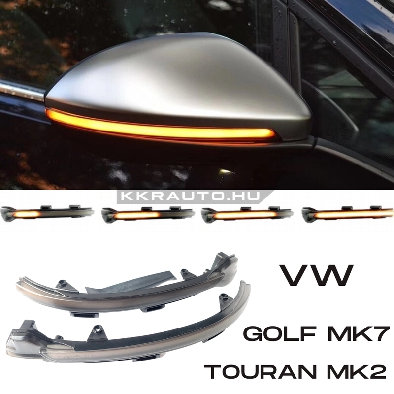 kkrauto.hu - VW Volkswagen Golf MK7 7 Touran MK2 2 dinamikus LED - LEDES Tukor Index futofenyes tukorindex 5G0949101 5G0949102